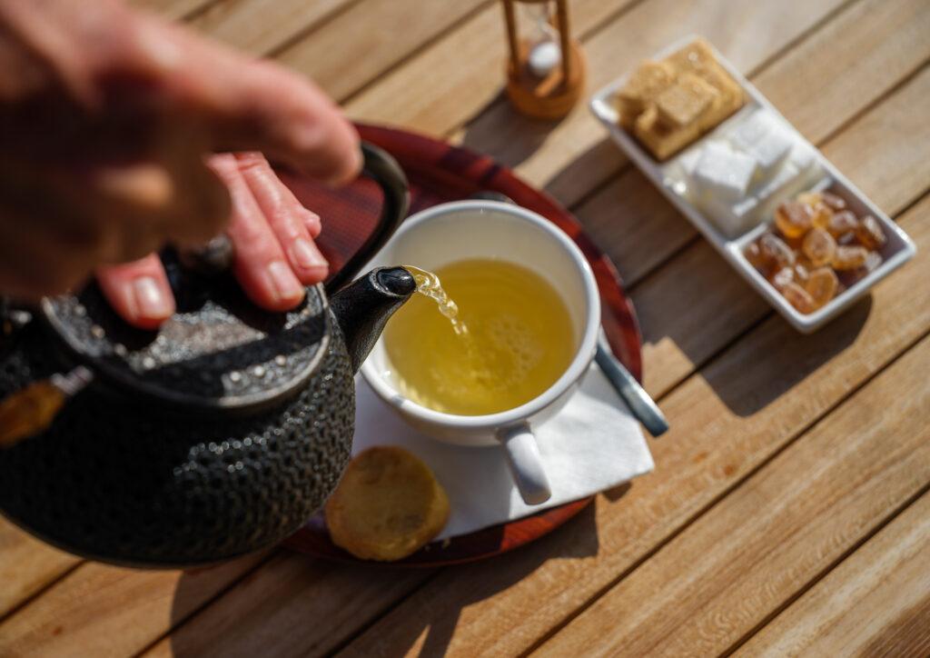 Organic tea at the Biohotel Zermatt Switzerland