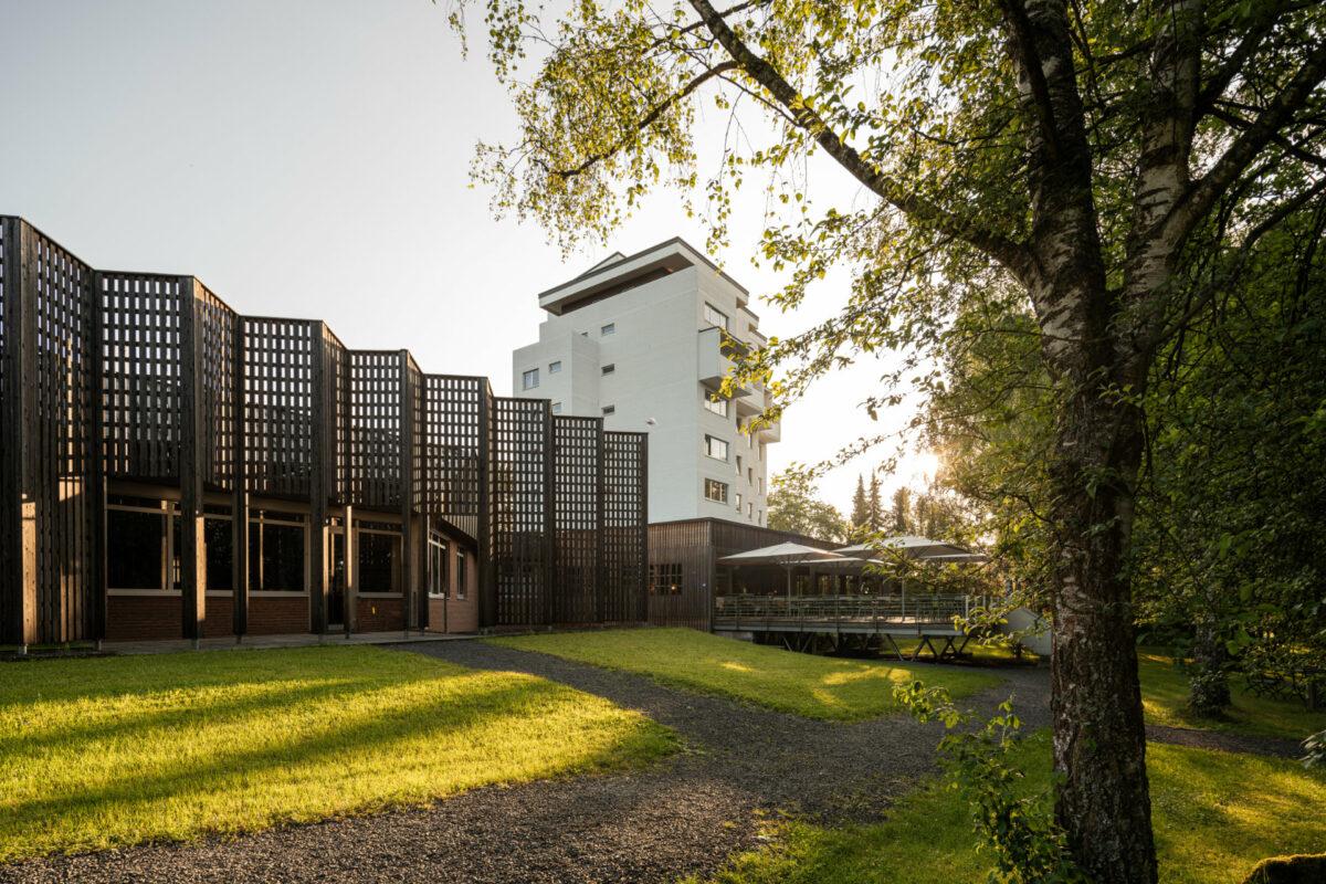 Exterior view of Hotel STURM, demonstrating how hotels can be preserved through renovation rather than new construction.