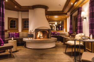 sustainable hotel lobby switzerland