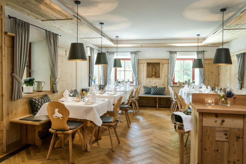 Sustainable wooden furniture in the hotel