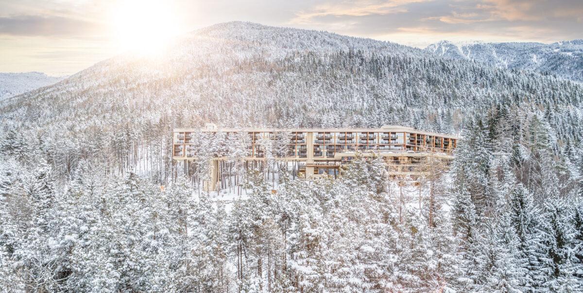 A sustainable Valentine's Day weekend at the My Arbor Hotel — exterior view in winter