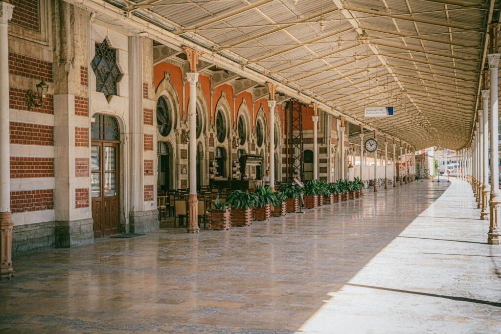 Platform at Sikerci Station in Istanbul