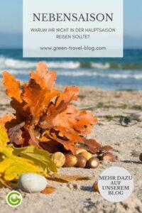 Pinterest Grafik: Reisen in der Nebensaison