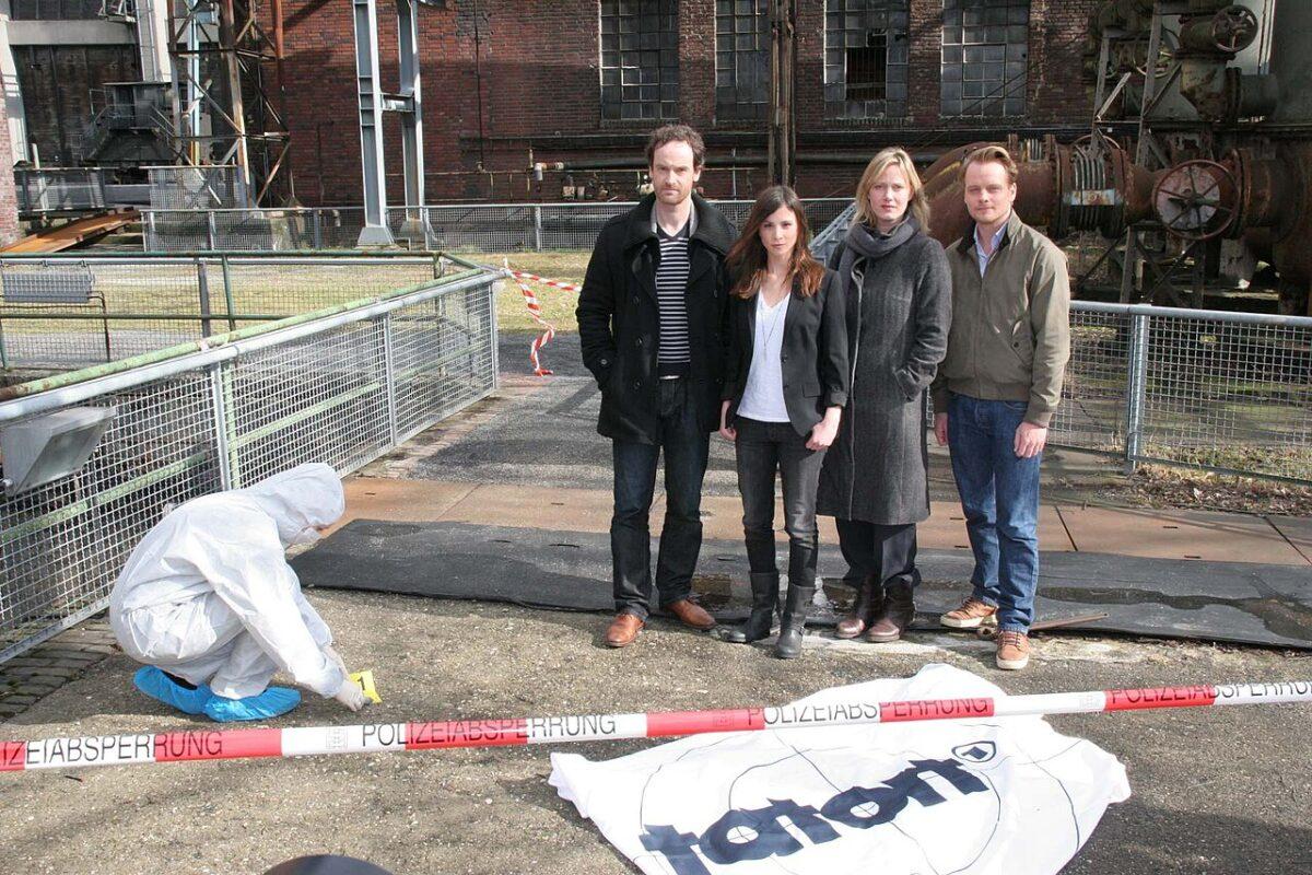 “Tatort” detectives on set in Dortmund