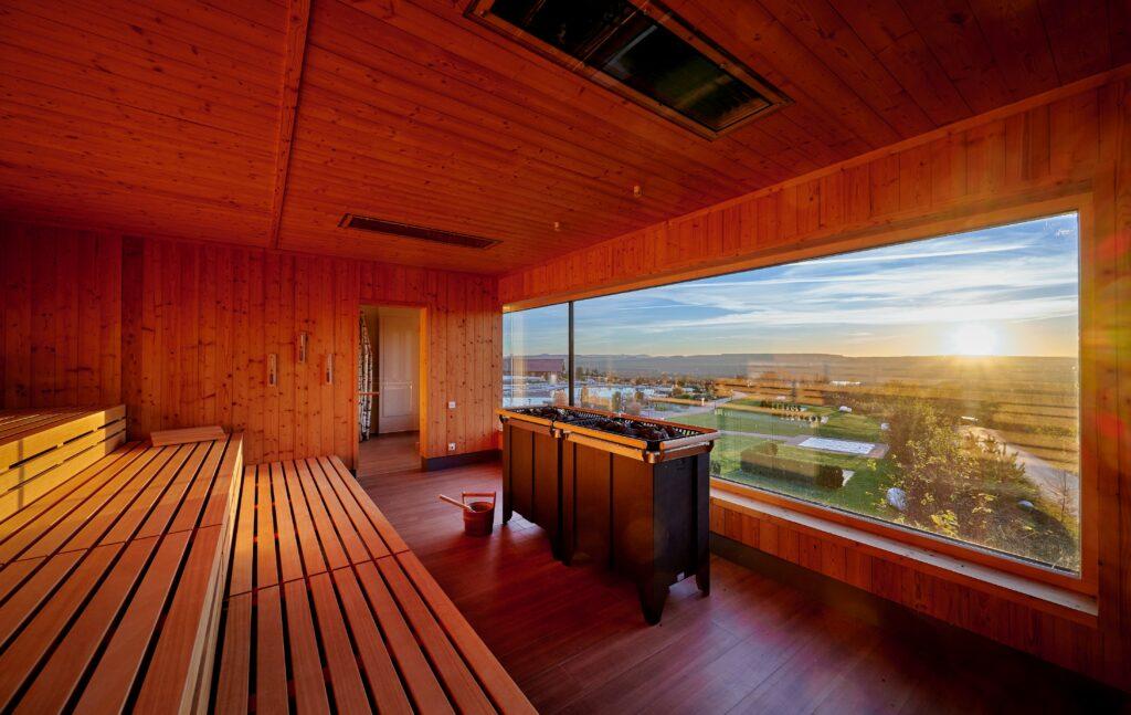 Tower sauna with fantastic view