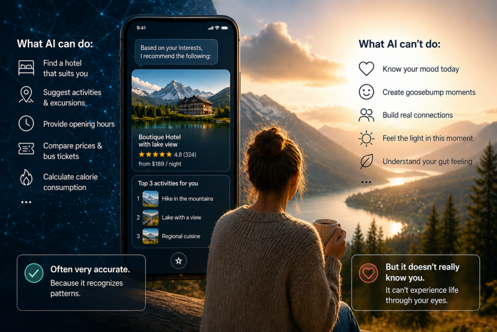 What AI does know and what not regarding Travel Planning - Image Explainer
